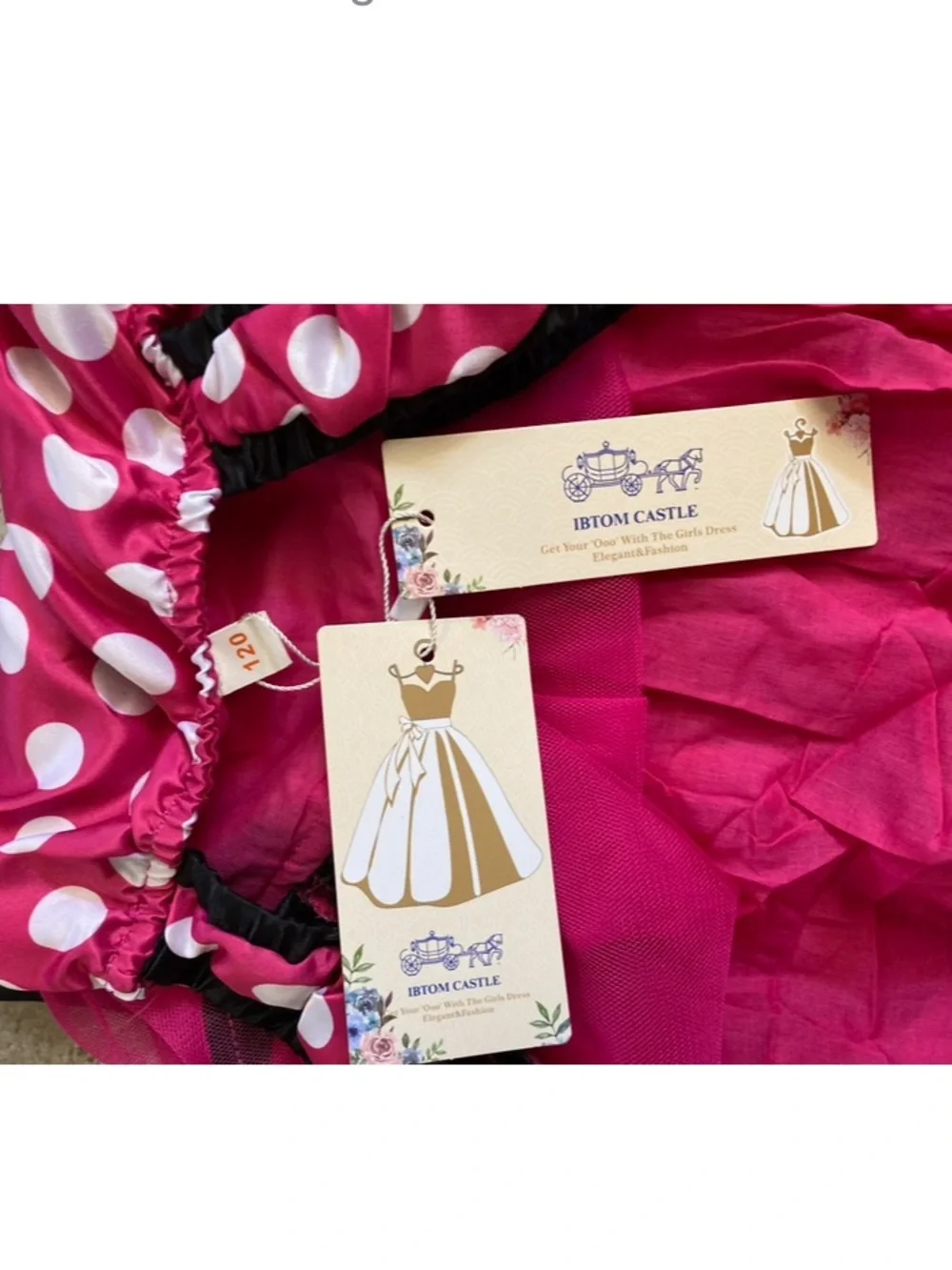 🎃🔥 NWT IBTOM Castle cartoon princess toddler(girl) costume dress .